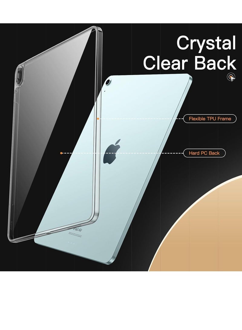 Jetech حافظة شفافة لجهاز iPad Air 13 بوصة M2 2024 مضادة للاصفرار شفافة مقاومة للصدمات نحيفة غطاء خلفي للتابلت مع ظهر صلب من PC وحافة ناعمة من TPU - Image 3