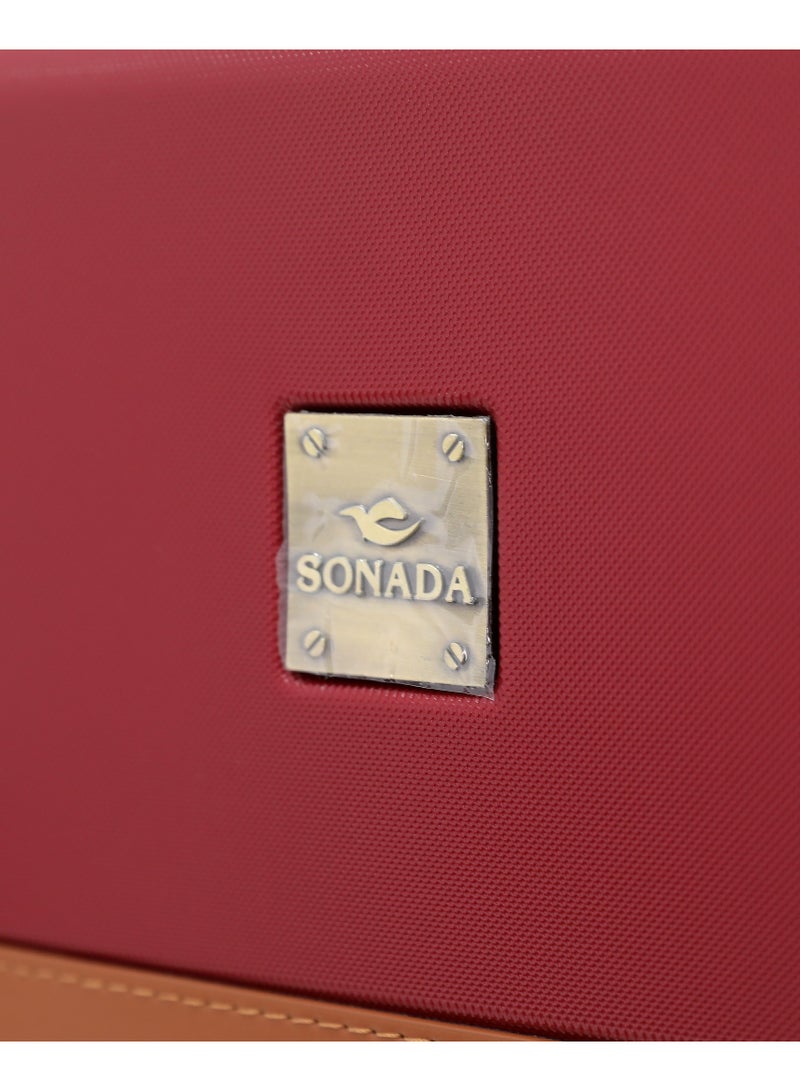 SONADA Premium Hardshell Luggage Set with Spinner Wheels | Durable Travel Suitcase with TSA Lock,Burgundy - Image 4