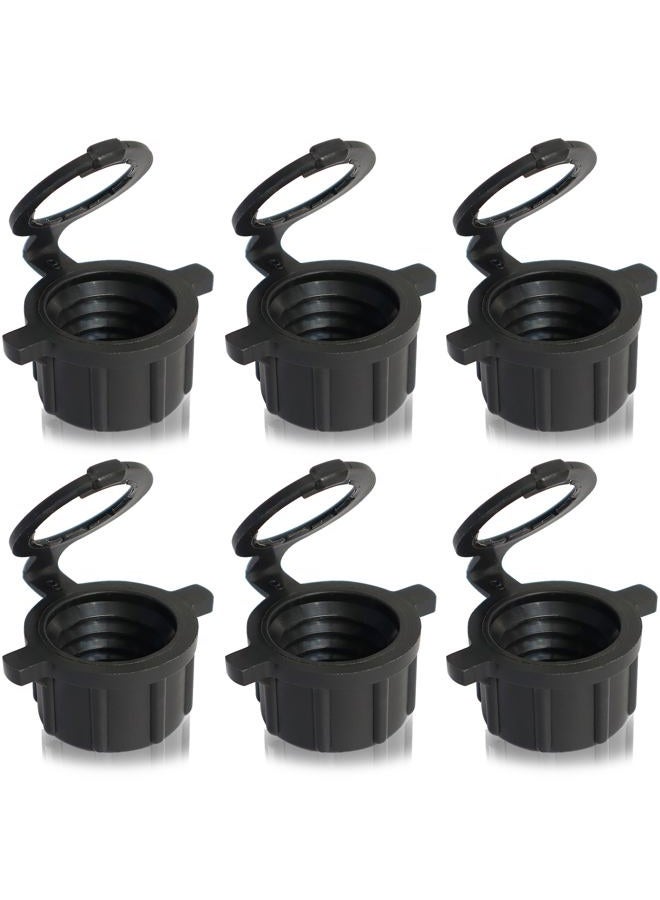 Niwicka 6 PCS Racing Vent Caps Fit Vp Jug Can, 24 mm Black 3045 Vent Caps Replacement for 3/5.5 Gallon VP Fuel Motorsports Jug Racing Square Motorsport Container - Image 1
