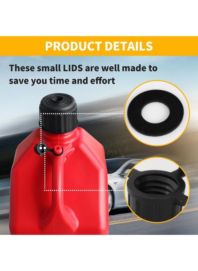 Niwicka 6 PCS Racing Vent Caps Fit Vp Jug Can, 24 mm Black 3045 Vent Caps Replacement for 3/5.5 Gallon VP Fuel Motorsports Jug Racing Square Motorsport Container - Image 5