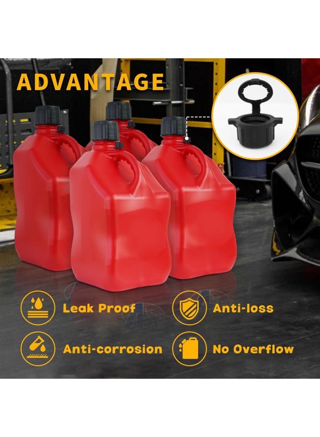 Niwicka 6 PCS Racing Vent Caps Fit Vp Jug Can, 24 mm Black 3045 Vent Caps Replacement for 3/5.5 Gallon VP Fuel Motorsports Jug Racing Square Motorsport Container - Image 3