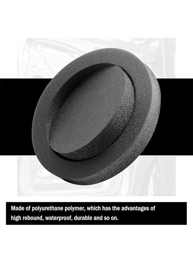 أكس سبرينج معزز مكبر الصوت X Spring Foam، 4 قطع حلقات عزل إسفنجية عالمية لمكبر الصوت، يحسن جودة الصوت ويقلل الضوضاء، إسفنج لمكبرات صوت السيارة مقاس 6.5 و6.75 بوصة، كتلة إسفنجية عازلة للصوت لنظام صوت السيارة - Image 4