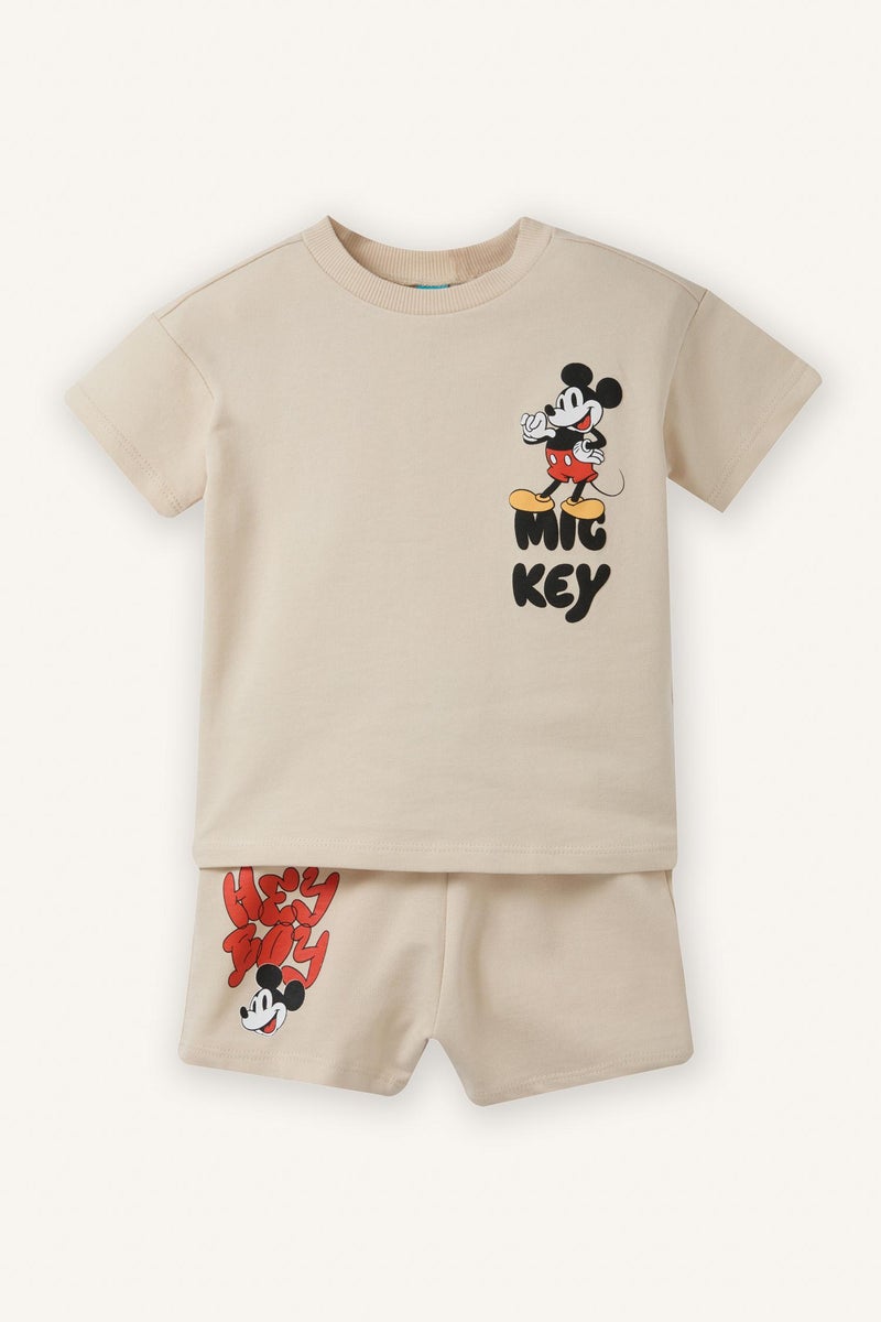 DeFacto Beige BabyBoy Baby Boy Disney Mickey & Minnie 2 Piece Set Casual - Image 5