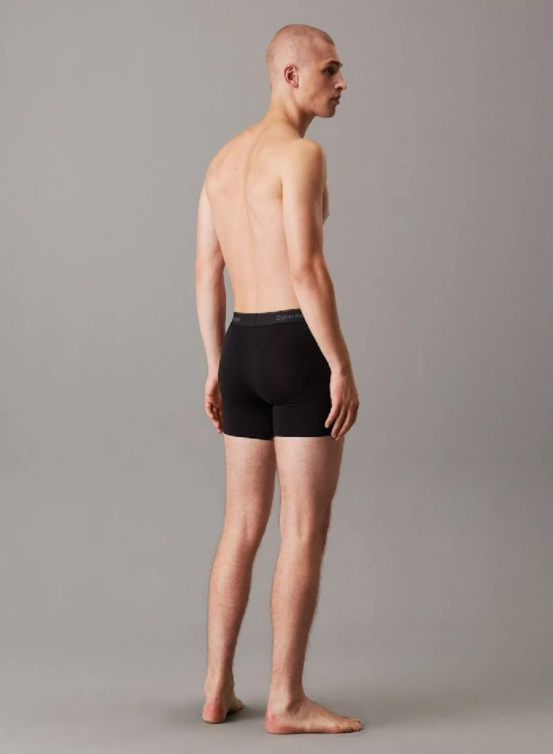 CALVIN KLEIN 3 Pack Boxer Briefs - Icon Cotton Stretch