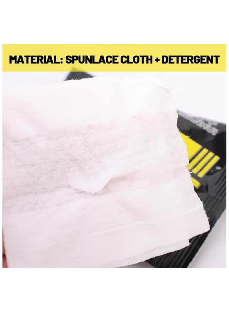 Generic Shoe Shine Wipes – 80 Count Wet Cleaning Wipes for Shoes – Quick & Easy Dirt and Dust Removal – Instant Shine, Safe for All Types of Shoes - Image 2