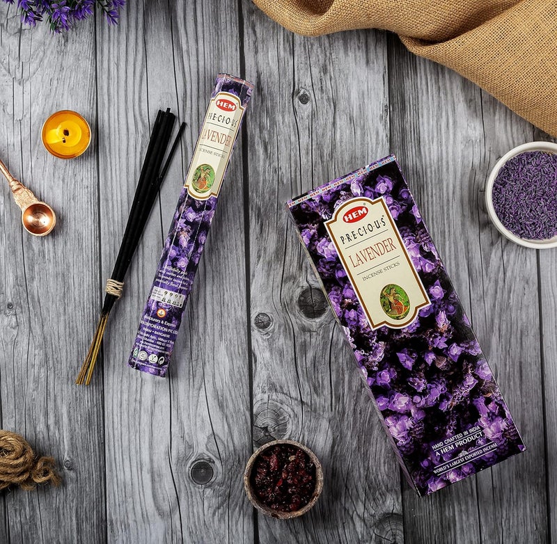 HEM Indoor outdoor use HEM Lavender Incense Sticks Pack Of 120 | Natural Relaxing | Aromatherapy Incense For Air Purifier, Mind & Spirit & Ritualistic Fragrance | Gift Set - (15 gms each) Stable inert material - Image 3