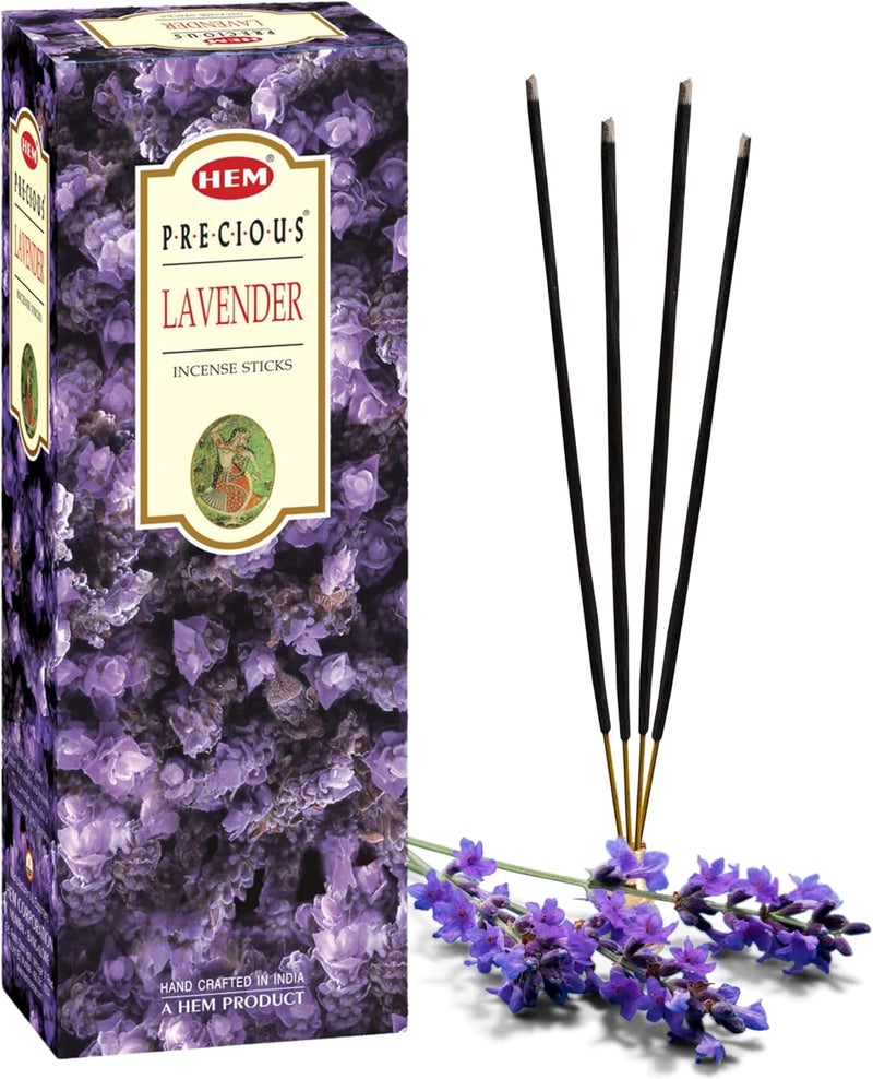 HEM Indoor outdoor use HEM Lavender Incense Sticks Pack Of 120 | Natural Relaxing | Aromatherapy Incense For Air Purifier, Mind & Spirit & Ritualistic Fragrance | Gift Set - (15 gms each) Stable inert material - Image 1