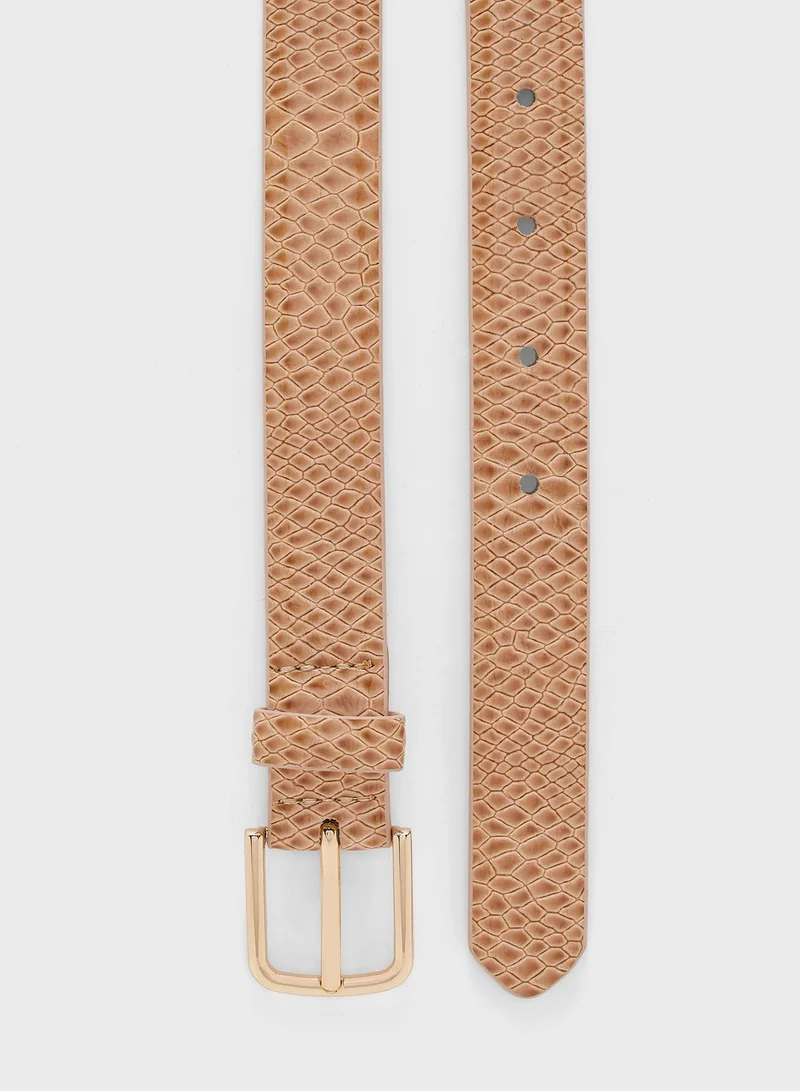 TOPSHOP Crocodile Smart Belt