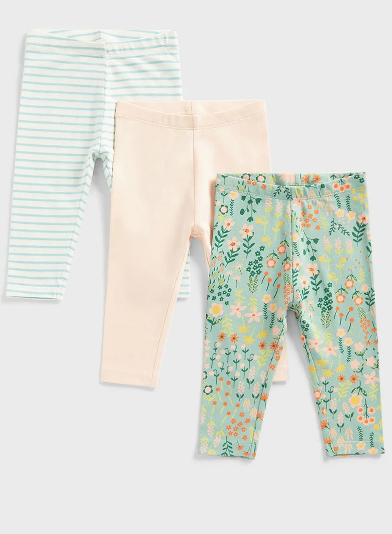 mothercare Kids 3 Pack Assorted Leggings