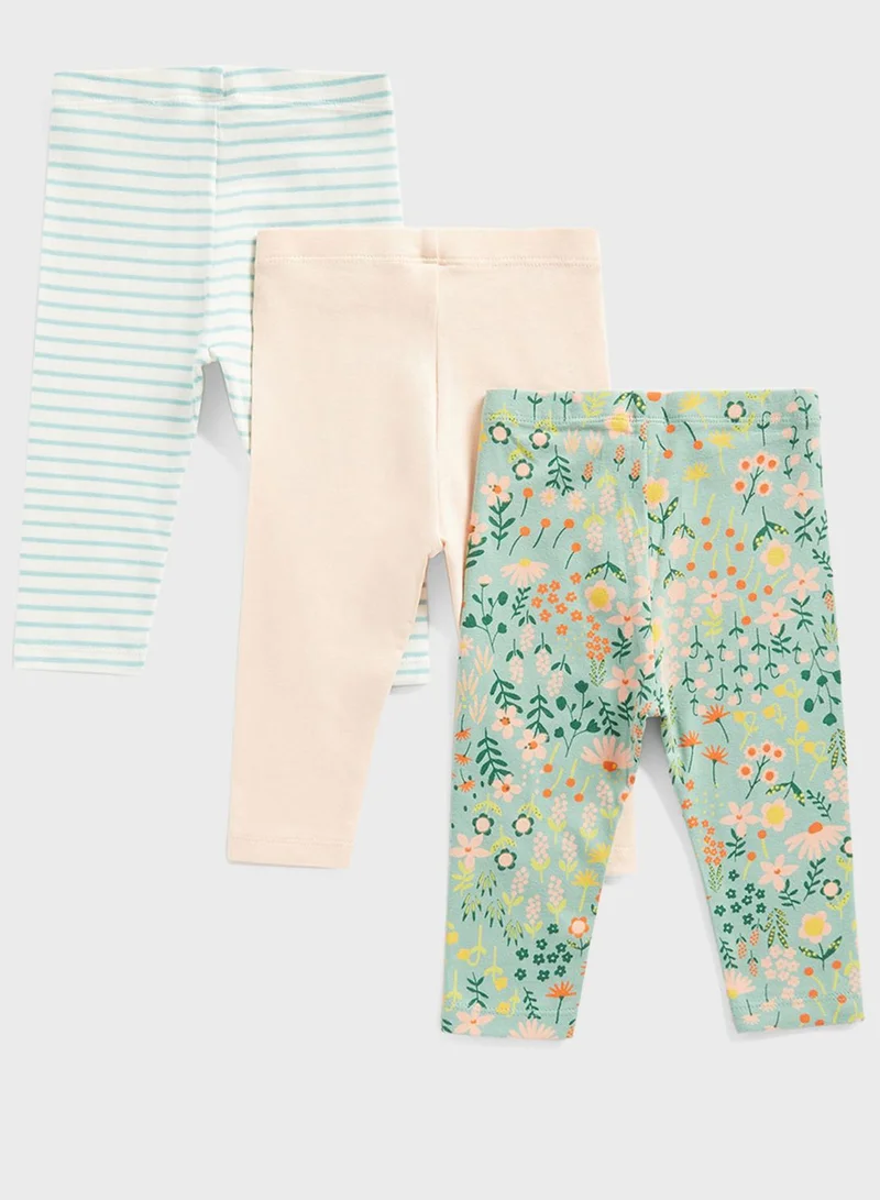 mothercare Kids 3 Pack Assorted Leggings