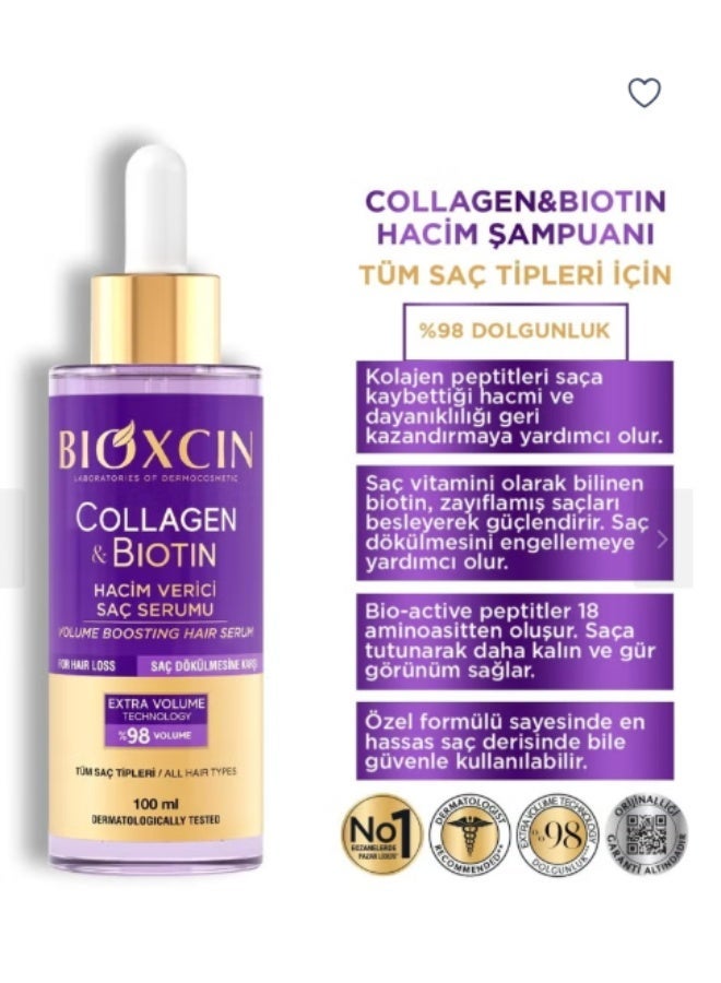 BIOXCIN سيروم بيوكسين كولاجين بيوتين لزيادة حجم الشعر ومكافحة تساقط الشعر 100 مل - Image 5