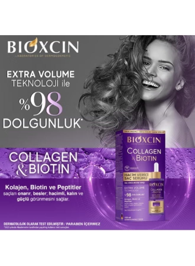 BIOXCIN سيروم بيوكسين كولاجين بيوتين لزيادة حجم الشعر ومكافحة تساقط الشعر 100 مل - Image 3