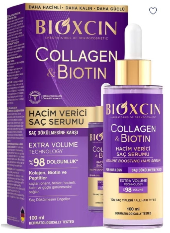 BIOXCIN سيروم بيوكسين كولاجين بيوتين لزيادة حجم الشعر ومكافحة تساقط الشعر 100 مل - Image 1