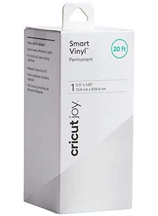 Cricut - Joy Smart Vinyl Permanent White 5.5 Inch X 240 Inch 2007358 - Image 1