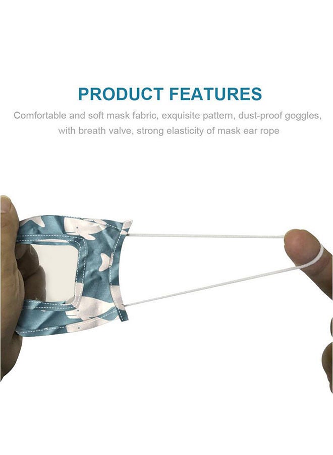 NIBEMINENT Whale Printed Visual Mask For Kids - Image 2