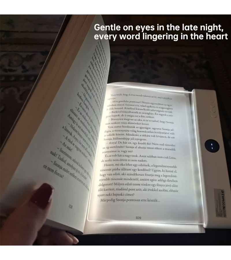 Pink LED Flat Panel Rechargeable Book Light with Adjustable Color Temperature - Image 5