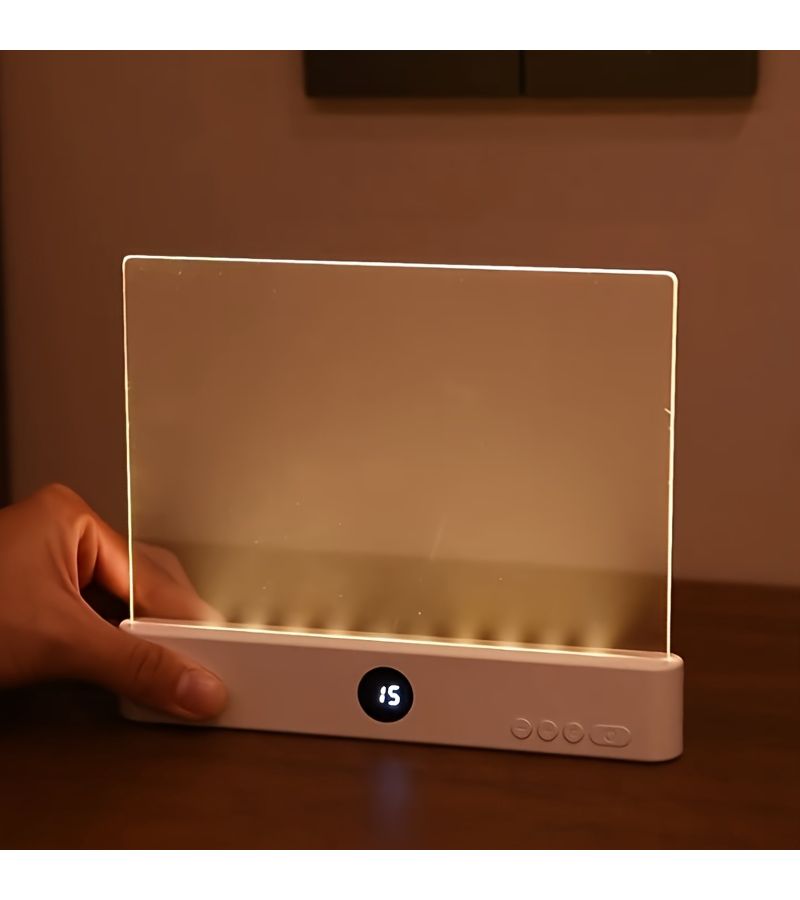 Pink LED Flat Panel Rechargeable Book Light with Adjustable Color Temperature - Image 2