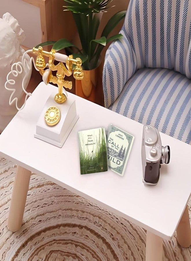 TARINI 100 pcs Miniature Books, Miniature Decorative Items, Miniature Dollhouse Accessories - Tiny Mini Books for Anxiety Bookshelf, Dollhouse Miniatures & DIY Craft Decor - Image 4