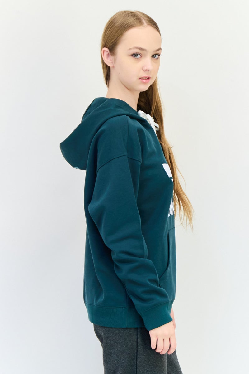 adidas Originals Women Sportswear Fit Long Sleeves Outdoor Sweatshirt, Green  - Image 4