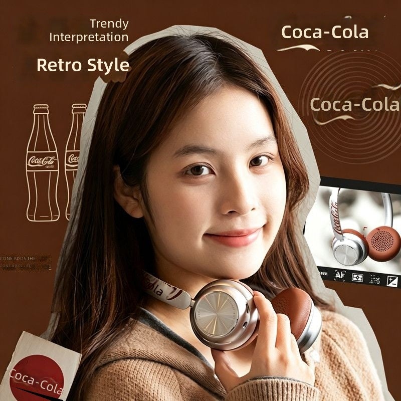 Coca-Cola T26Cola Retro Wireless Bluetooth Headset - Stylish Gift for Students - Image 4