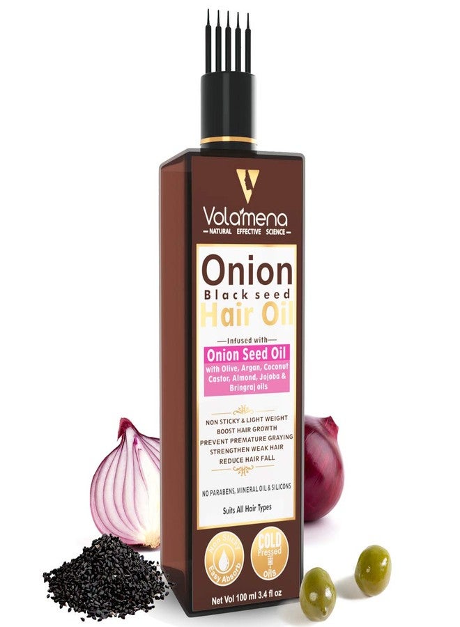 VOLAMENA WITH DEVICE Volamena Onion Hair Oil With Onion Black Seed, For Hair Growth and Control Hair Fall 100 ml - Image 2