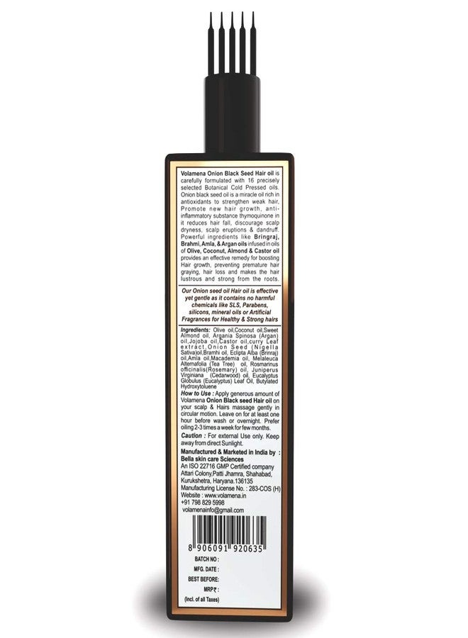 VOLAMENA WITH DEVICE Volamena Onion Hair Oil With Onion Black Seed, For Hair Growth and Control Hair Fall 100 ml - Image 4