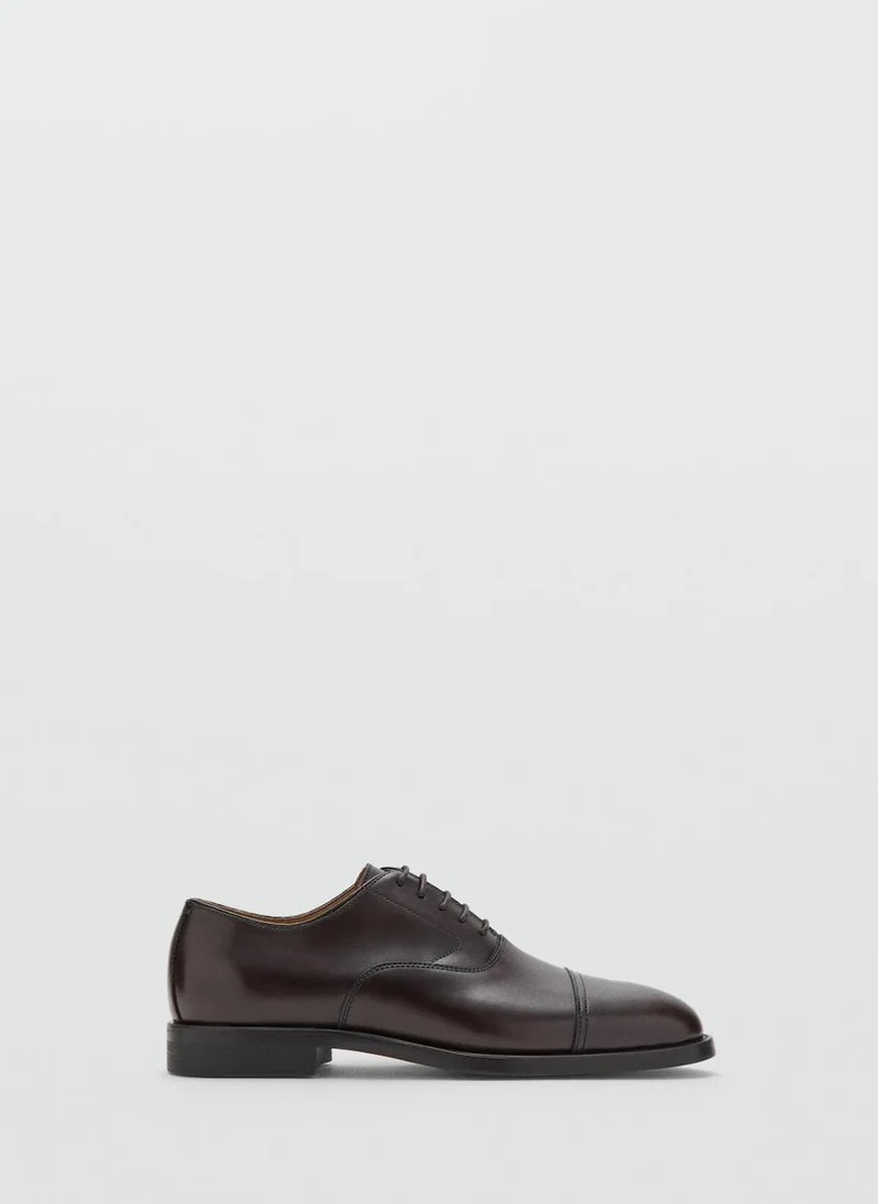 Mango Man Oxford Style Leather Shoe