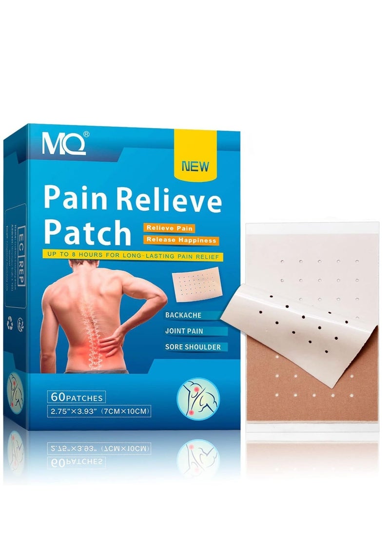 MQ Pain Relief Patches 60PCS, Arthritis Herbal Heat Patches for Back Knee Neck Shoulder Muscle Soreness, Pain Relief Patches Warming Meridians Plaster - Image 1