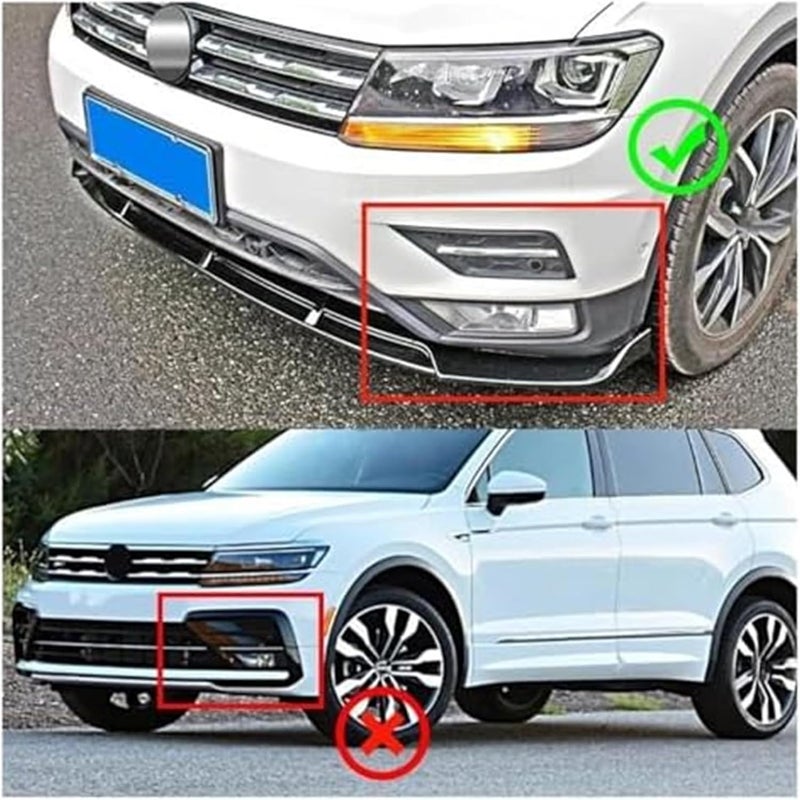Wivplex Front Bumper Lip Splitter for VW Tiguan - Image 5