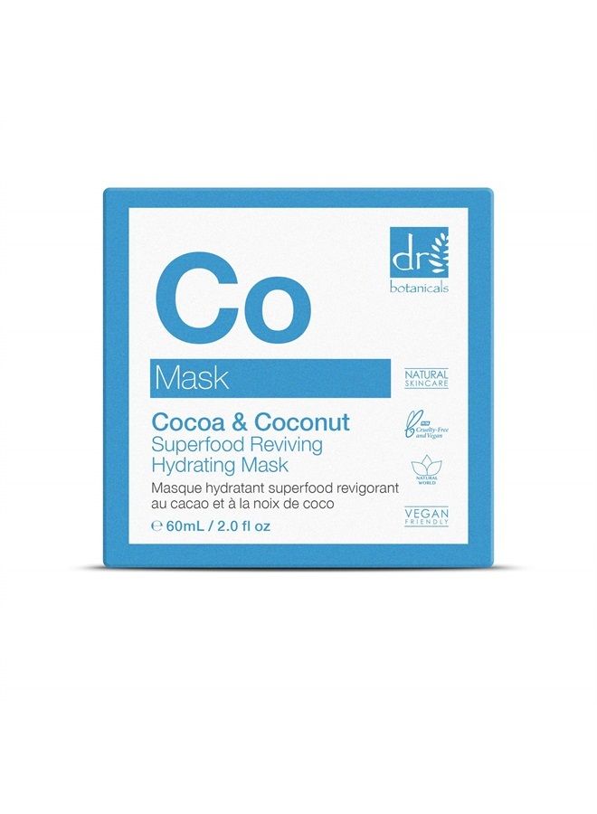 DR BOTANICALS Natural Skincare Cocoa & Coconut Superfood Reviving Hydrating Mask 60ml/2.02 Fl Oz - Image 2