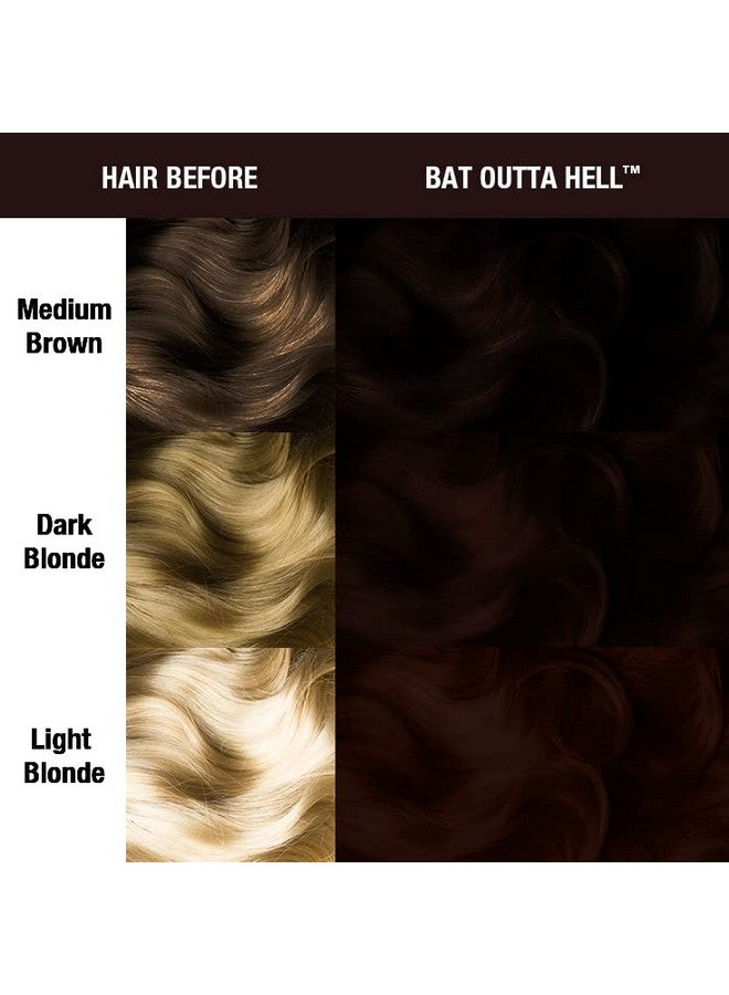 MANIC PANIC Bat Outta Hell Dark Brown Hair Dye - Supernatural - Semi Permanent Dark Espresso Brown Hair Color For Women And Men - Vegan, PPD & Ammonia Free (4oz) - Image 2