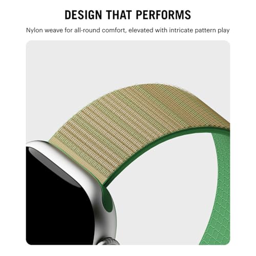 DailyObjects Spring Garden Track Nylon Watch Strap Compatible with Apple Watch Series11/10 46mm|Ultra 3/2 and Ultra-49mm |9/8/7 (45mm) | Series SE3/SE2/SE/6/5/4 (44mm) -Watch Not Included - Image 5