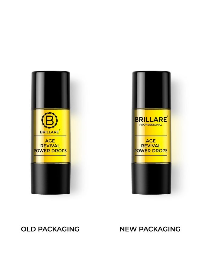 BRILLARE Professional Age Revival Power Drops, 100% Natural Face Serum With Aragn Oil, Rose and Bakuchioil (15 ML), Zero Chemicals  - Image 4