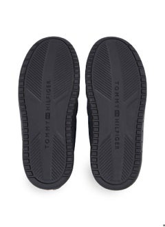 TOMMY HILFIGER Men's Quilted Logo Slippers - Polyester, Blue  - Image 5