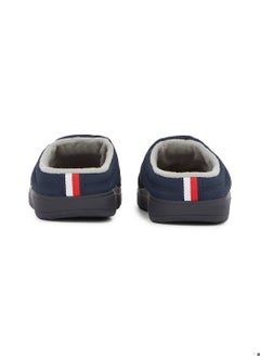 TOMMY HILFIGER Men's Quilted Logo Slippers - Polyester, Blue  - Image 4