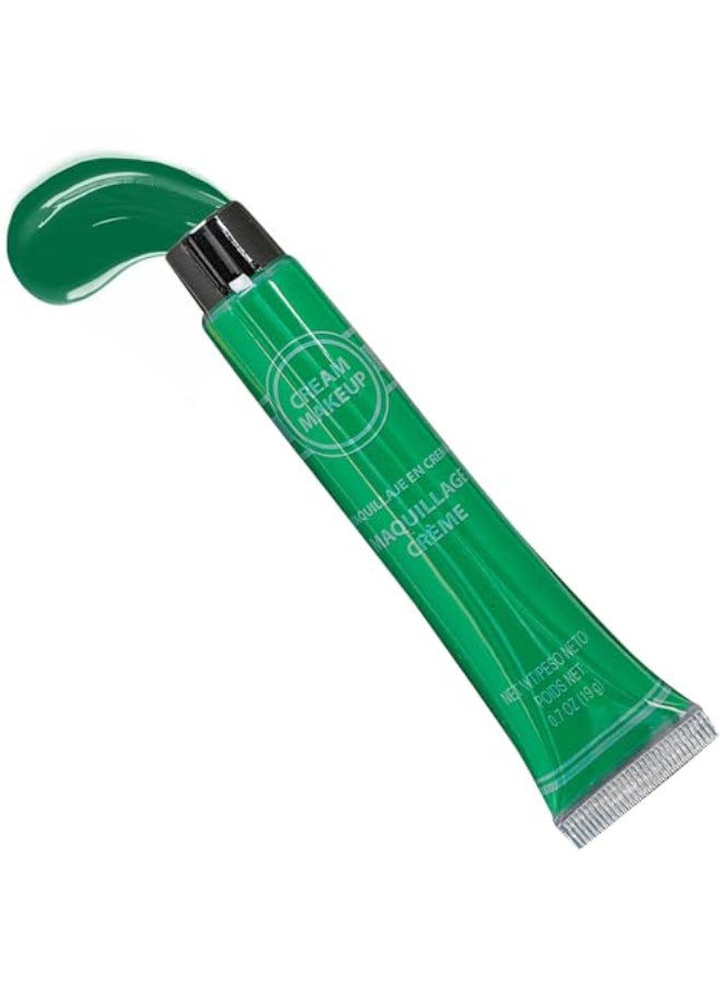 Amscan Green Cream Makeup Tube 07 oz Vibrant Color Pigmented Perfect for Festive Creative Looks Pack of 18 - Image 1
