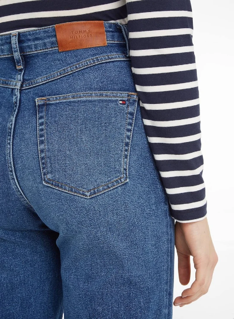 TOMMY HILFIGER High Rise Relaxed Straight Jeans