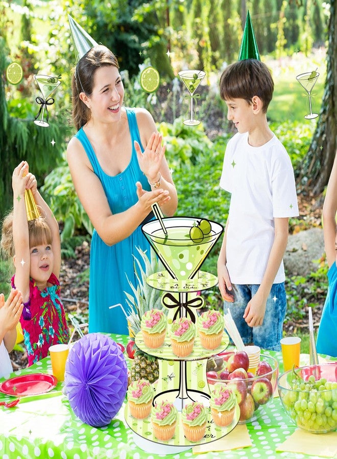 DAECHAO A Tini Bit Older Birthday Decorations, Martini Party Cupcake Stand Decorations, 3 Tier Cupcake Tower Dessert Stand for Birthday Decoration, Party Decoration Baby Shower Wedding Supplies - Image 4