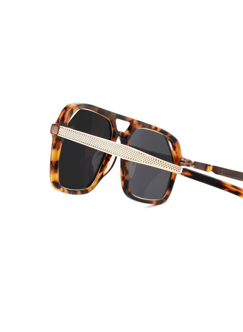 Ziazone Acetate Metal Square Sunglasses - Image 2