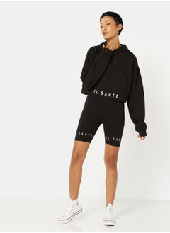 IL SARTO Logo Cropped Hoodie  - Image 4
