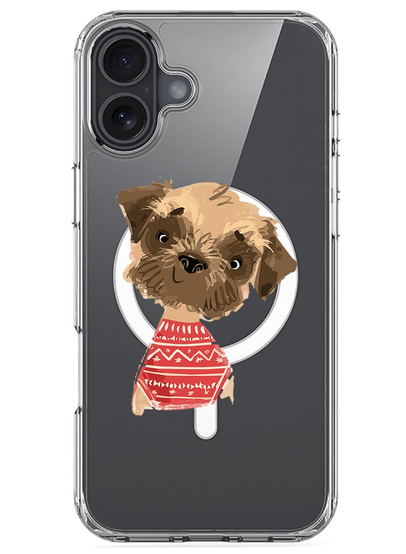 Theodor Magnetic Case for Apple iPhone 17 Compatible with MagSafe Wireless Charging, Shockproof Phone Bumper Cover - Dog - Image 1