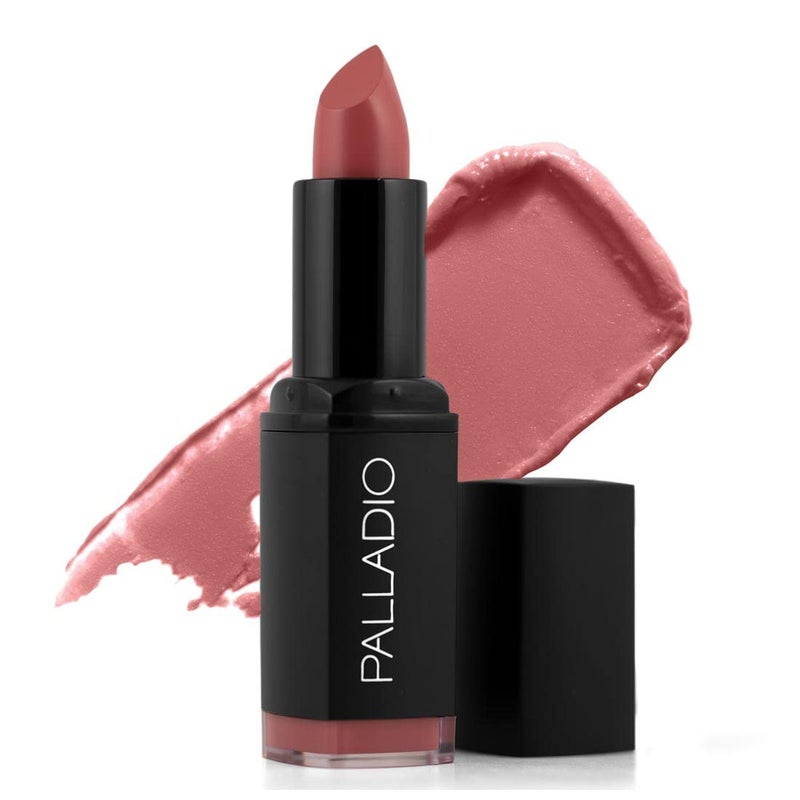 Palladio Herbal Matte Lipstick, Creamy and Full Coverage Long Lasting Matte Lipstick, Lady Rose - Image 1