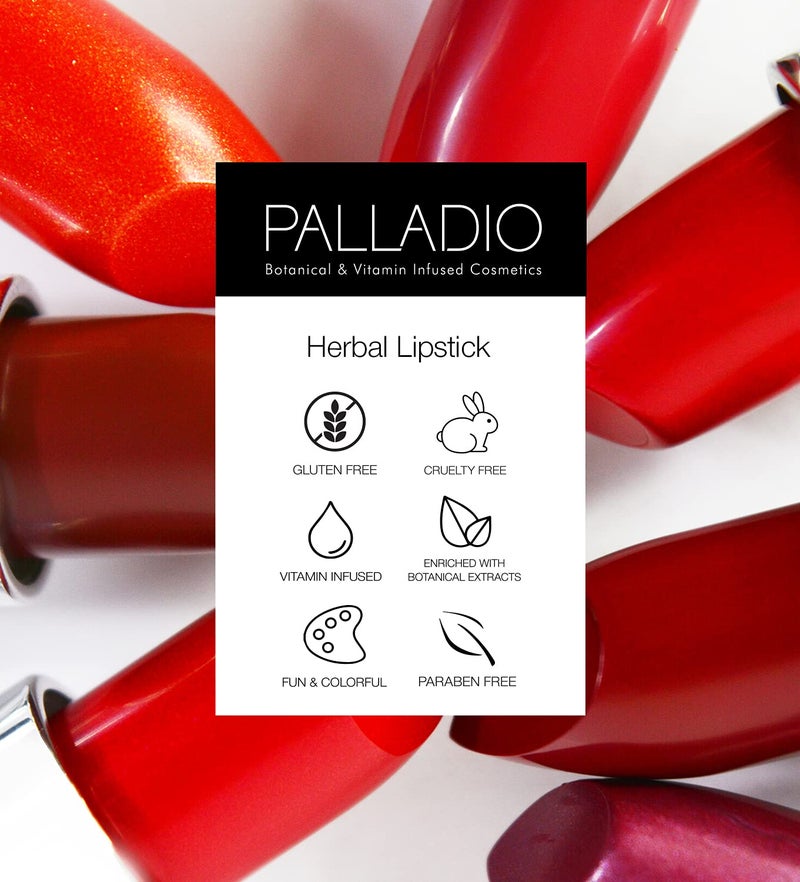Palladio Herbal Matte Lipstick, Creamy and Full Coverage Long Lasting Matte Lipstick, Lady Rose - Image 3