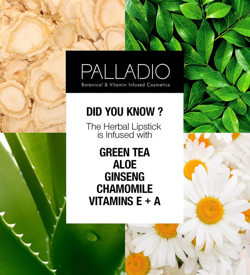 Palladio Herbal Matte Lipstick, Creamy and Full Coverage Long Lasting Matte Lipstick, Lady Rose - Image 5