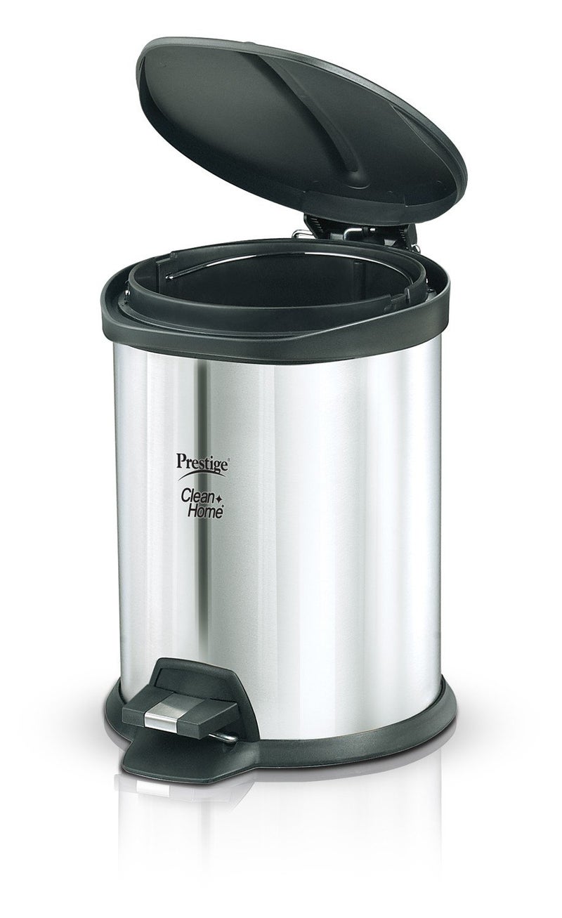 Prestige Prestige Stainless Steel Flip Bin 3litres SilverBlack 