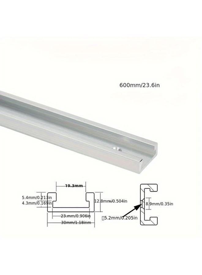 Heavy Duty 30 Type T Track System 23 62 Inch T Slot Miter Track for Table Saws - Image 1