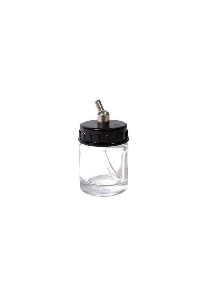 Master Airbrush 10-Pack 3/4-Ounce Glass Jars with Adaptor - Image 3