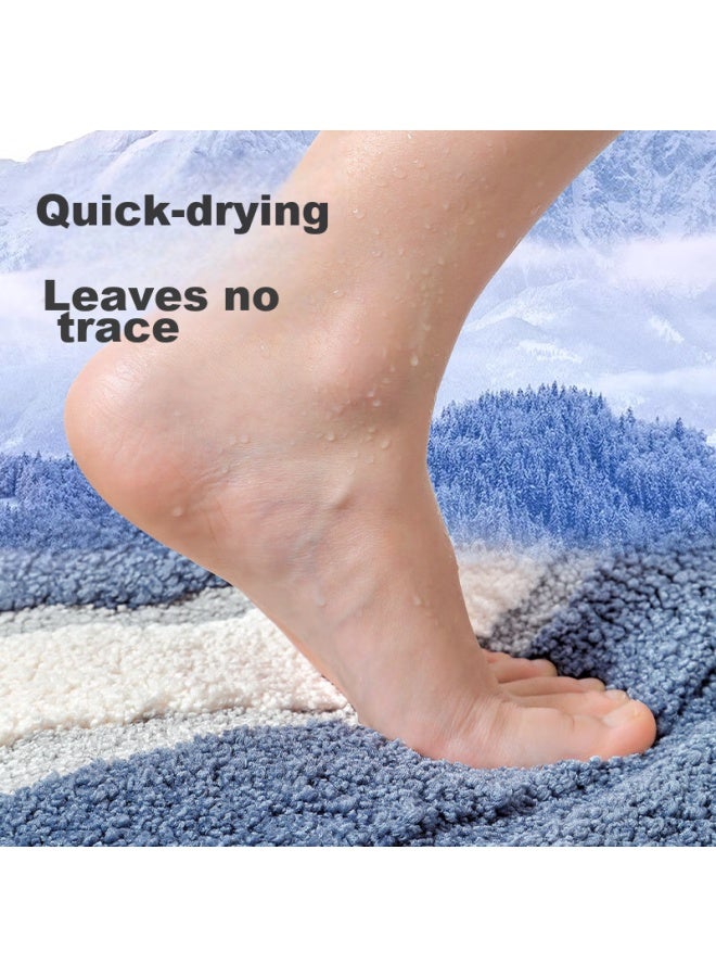 Dajiang Bathroom Mat, Entrance Doormat, Absorbent Floor Mat, Non-slip Mat For Bathroom, 40x60cm - Image 2