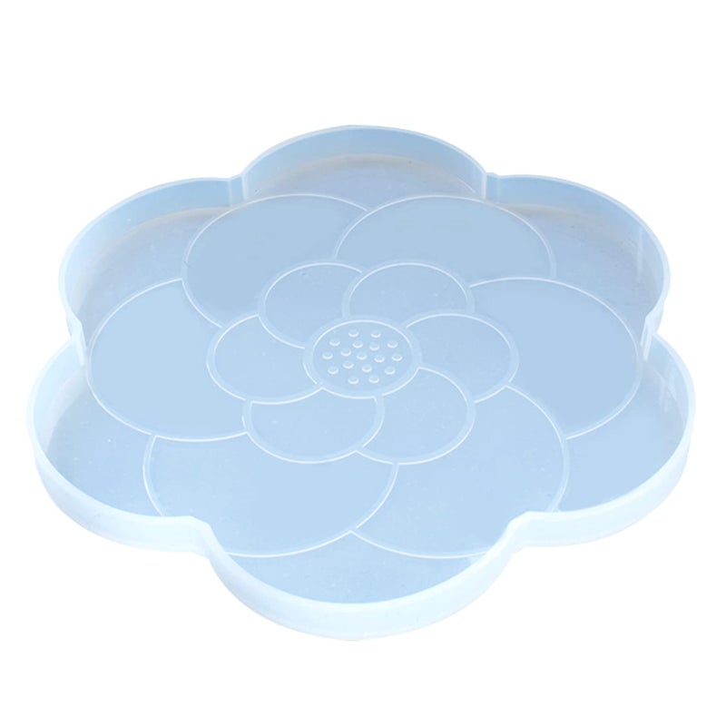 Artool NOLAAI ARTOOL Sunflower Shape Mandala Coaster Resin Mold Creative DIY Sunflower Art and Craft MakingSilicone Tray Epoxy Resin Flower Frame Mould 19x20 cm Set of 1 - Image 3