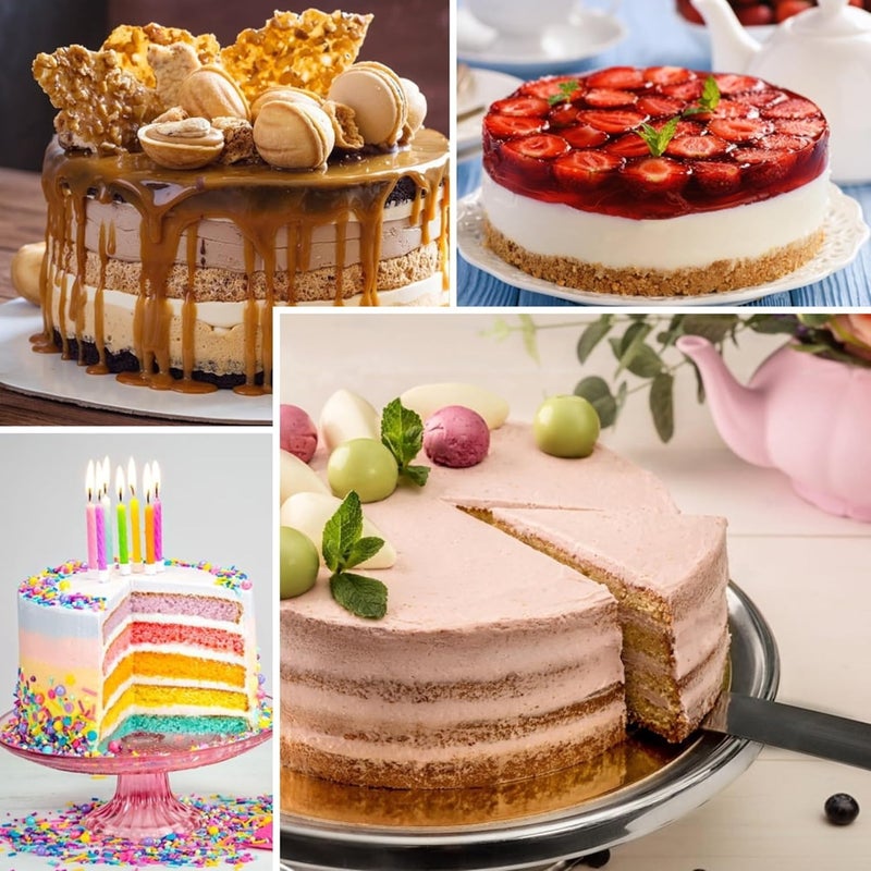 MoldBerry 10 Inch Round Cake Pan Silicone Cake Pan NonStick Cheesecake Mould Pans Baking Pans Layer Cake Pans Set Fit Oven Freezer Microwave Oven Dishwasher Safe - Image 5